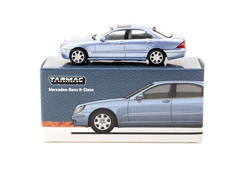 Tarmac Works 1/64 Mercedes-Benz S-Class - Horizon Blue Metallic