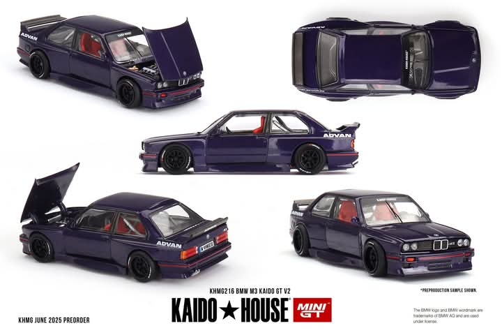 Mini GT x Kaido House 1/64 BMW M3 (E30) - Kaido GT V.2 Dark Blue