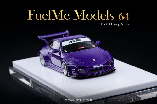 スマホおすすめ！Fuelme-モデル997,新品,1:64,旧,在庫あり,2021 rwb,紫,マット,ブラック その他