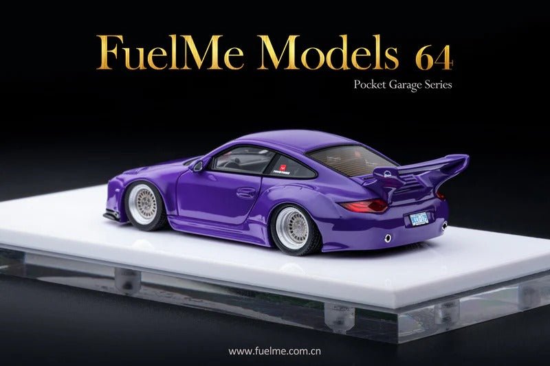 Fuel Me 1/64 Old & New Porsche 911 (997) - Midnight Metallic Purple