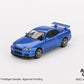 Mini GT 1/64 Nissan Skyline GT-R (R34) V-Spec (#759) - Bayside Blue