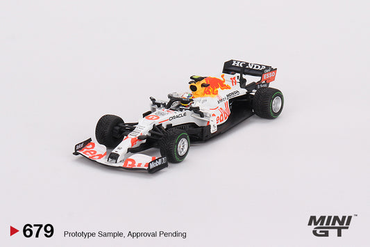 Mini GT 1/64 Red Bull RB16B F1 (#679) - Sergio Perez 2021 Turkish Grand Prix 3rd Place