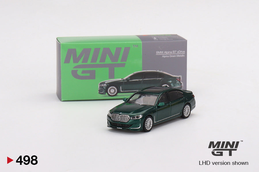 Mini GT 1/64 Alpina B7 xDrive (#498) - Dark Green Metallic