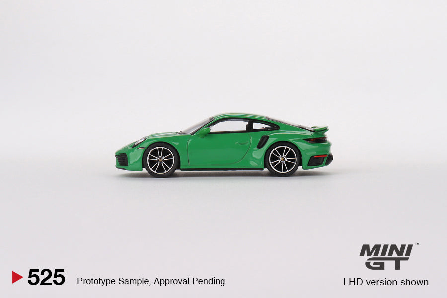 Mini GT 1/64 Porsche 911 Turbo S (#525) - Python Green