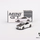 Mini GT 1/64 Nissan Skyline GT-R (R34) V-Spec II N1 (#501) White/Carbon