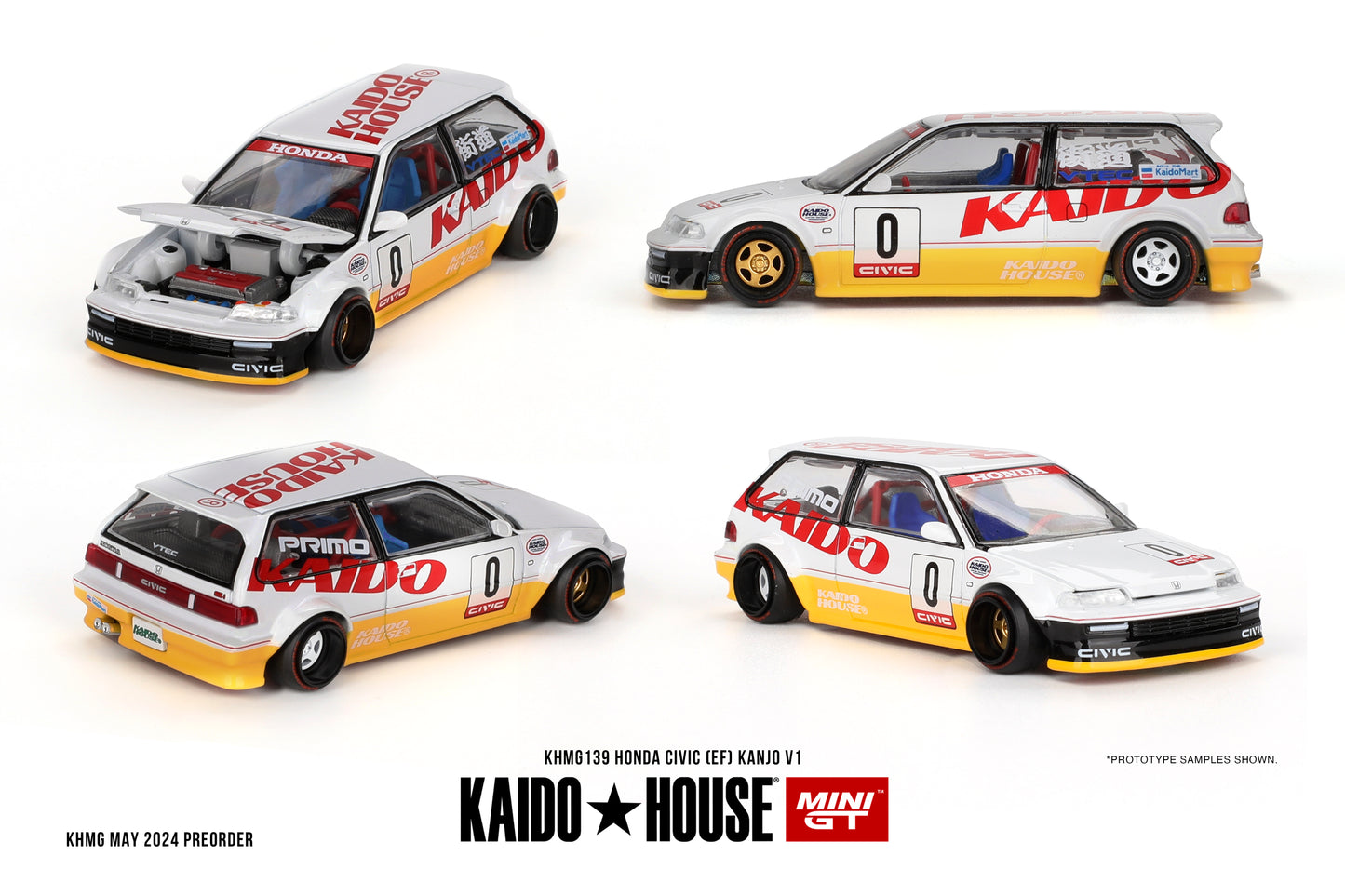 Mini GT x Kaido House 1/64 Honda Civic (EF) - Kanjo V.1