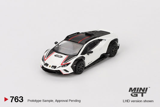 Mini GT 1/64 Lamborghini Huracán Sterrato (#763) - Bianco Asopo