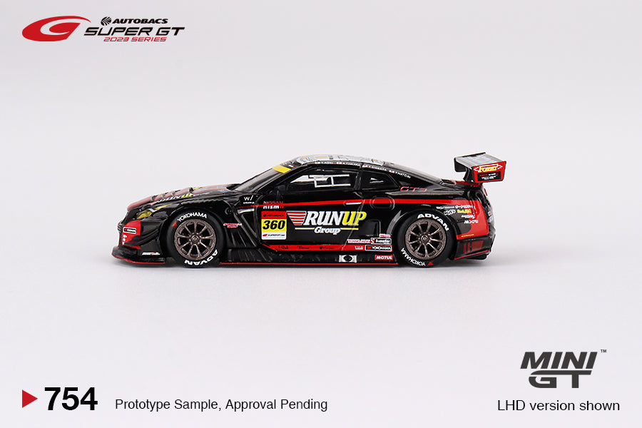 Mini GT 1/64 Nissan GT-R NISMO GT3 #360 "RUNUP RIVAUX GT-R" TOMEI SPORTS (#754) - 2023 SUPER GT SERIES