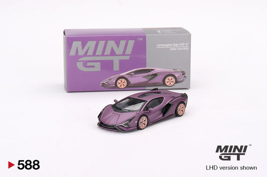 Mini GT 1/64 Lamborghini Sian FKP 37 (#588) - Matte Viola SE30 HONG KONG EXCLUSIVE EDITION