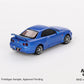 Mini GT 1/64 Nissan Skyline GT-R (R34) V-Spec (#759) - Bayside Blue