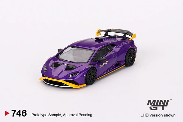 Mini GT 1/64 Lamborghini Huracan STO (#747) - Viola Pasifae