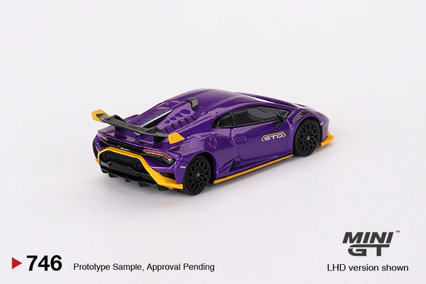 Mini GT 1/64 Lamborghini Huracan STO (#747) - Viola Pasifae