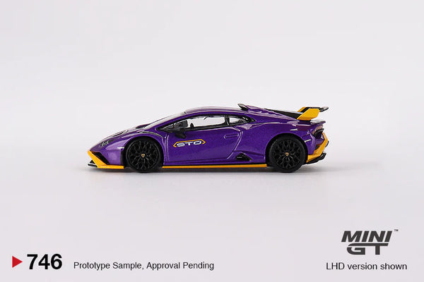 Mini GT 1/64 Lamborghini Huracan STO (#747) - Viola Pasifae