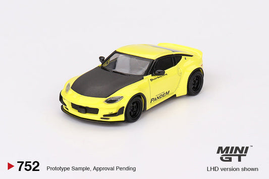 Mini GT 1/64 Pandem Nissan Z (#752) - Ikazuchi Yellow