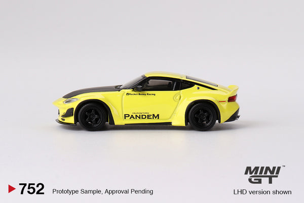 Mini GT 1/64 Pandem Nissan Z (#752) - Ikazuchi Yellow