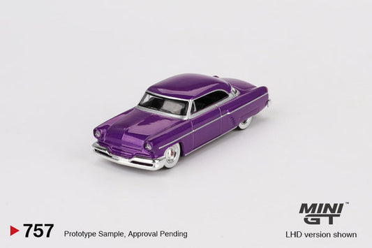 Mini GT 1/64 Lincoln Capri Hot Rod (#757) - Purple Metallic