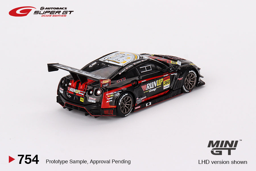 Mini GT 1/64 Nissan GT-R NISMO GT3 #360 "RUNUP RIVAUX GT-R" TOMEI SPORTS (#754) - 2023 SUPER GT SERIES