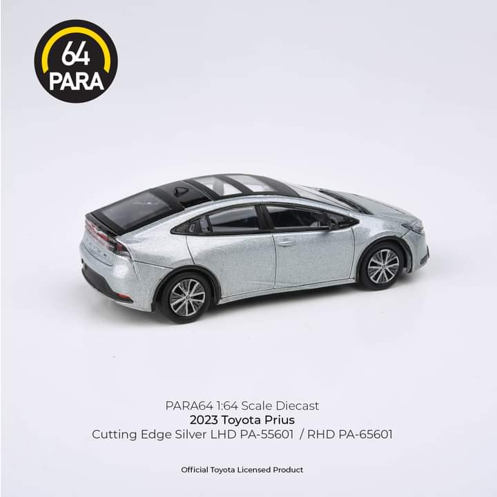 Para64 1/64 2023 Toyota Prius - Cutting Edge Silver