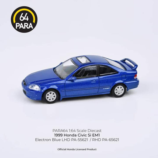 Para64 1/64 Honda Civic Si - Electron Blue Pearl