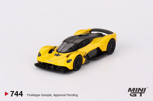 Mini GT 1/64 Aston Martin Valkyrie (#744) - Sunburst Yellow