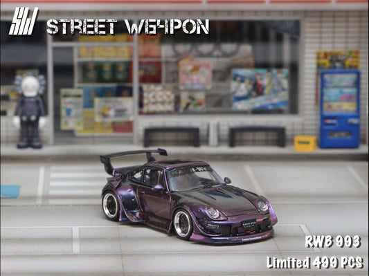 Street Weapon 1/64 RWB 993 GT Wing - Chameleon Purple