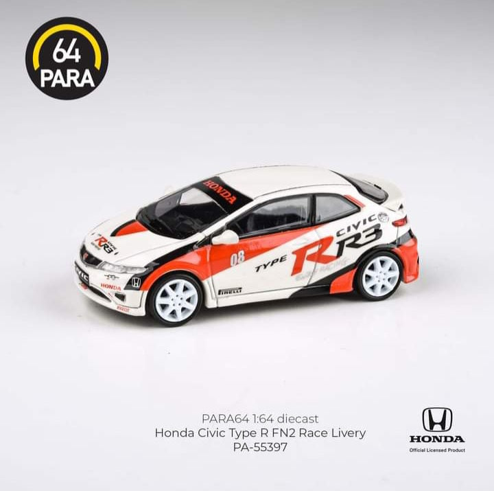 Para64 1/64 2007 Honda Civic Type-R (FN2) - JAS Livery