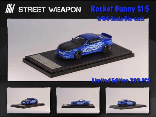 Street Weapon 1/64 Nissan Silvia S15 Pandem - Blue