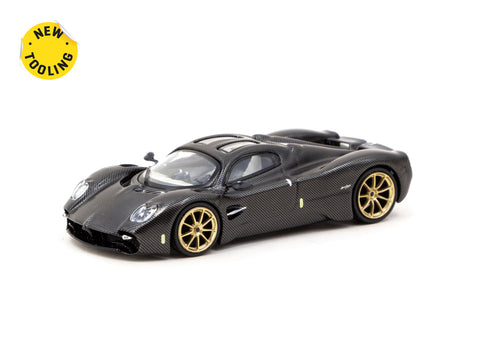 Tarmac Works 1/64 Pagani Utopia - Black Carbon Fiber