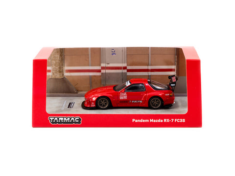 Tarmac Works 1/64 Pandem Mazda RX-7 (FC3S) - Red