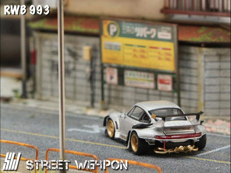 Street Weapon 1/64 RWB 993 "Heavenly" - Silver