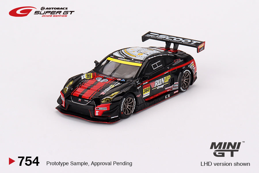 Mini GT 1/64 Nissan GT-R NISMO GT3 #360 "RUNUP RIVAUX GT-R" TOMEI SPORTS (#754) - 2023 SUPER GT SERIES