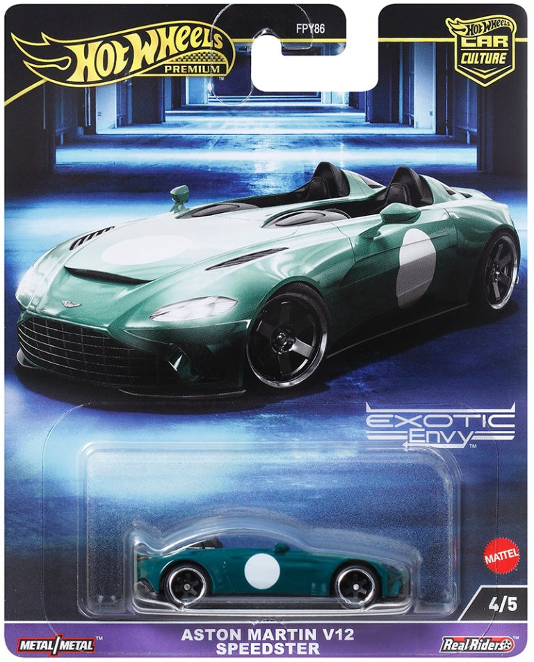 Hot Wheels Premium 1/64 Aston Martin V12 Speedster - Dark Green