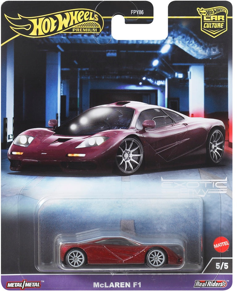 Hot Wheels Premium 1/64 McLaren F1 - Dark Red