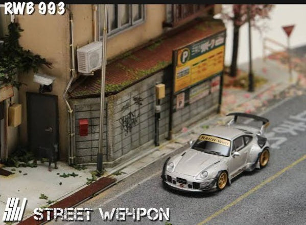 Street Weapon 1/64 RWB 993 "Heavenly" - Silver