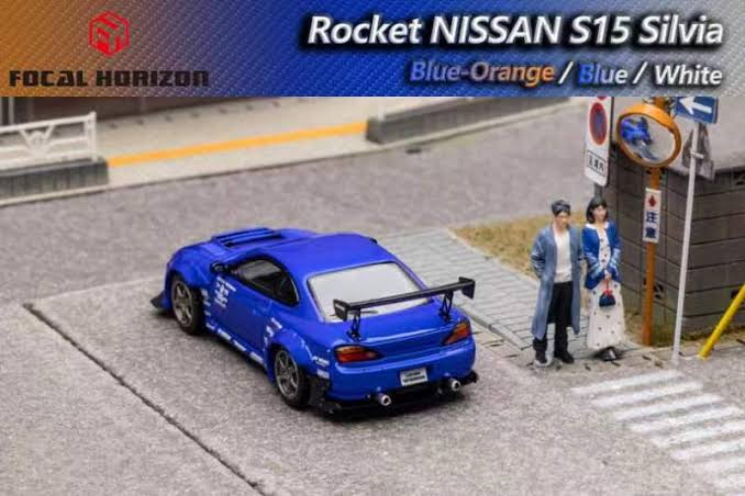 Focal Horizon 1/64 Nissan Silvia S15 Pandem - Blue