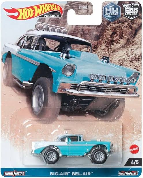 Hot Wheels Premium 1/64 Big Air Bel Air - Green/White