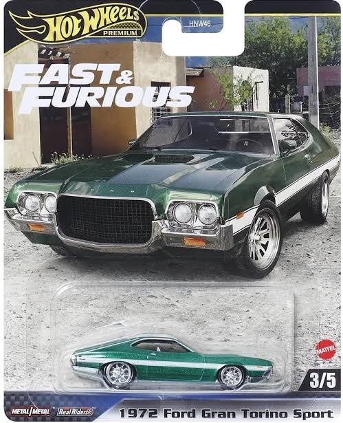 Hot Wheels Premium 1/64 Ford Gran Torino Sport - Fast & Furious