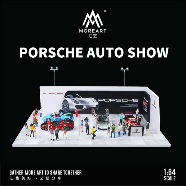 Moreart 1/64 Porsche Auto Show Diorama (WORKING LED LIGHTS)