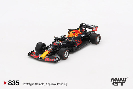 Mini GT 1/64 Red Bull RB16B #33 (#835) Max Verstappen - 2021 Abu Dhabi Grand Prix Winner