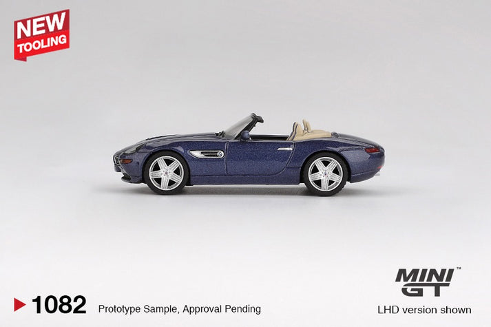 Mini GT 1/64 BMW Alpina Z8 Roadster (#1082) - Alpina Blue