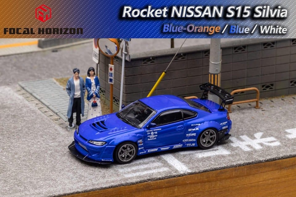 Focal Horizon 1/64 Nissan Silvia S15 Pandem - Blue