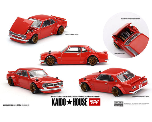 Mini GT x Kaido House 1/64 Nissan Skyline 2000GTR - Kaido Street V.1