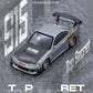 Inno64 1/64 Top Secret Nissan Silvia (S15) - Silver W/Carbon