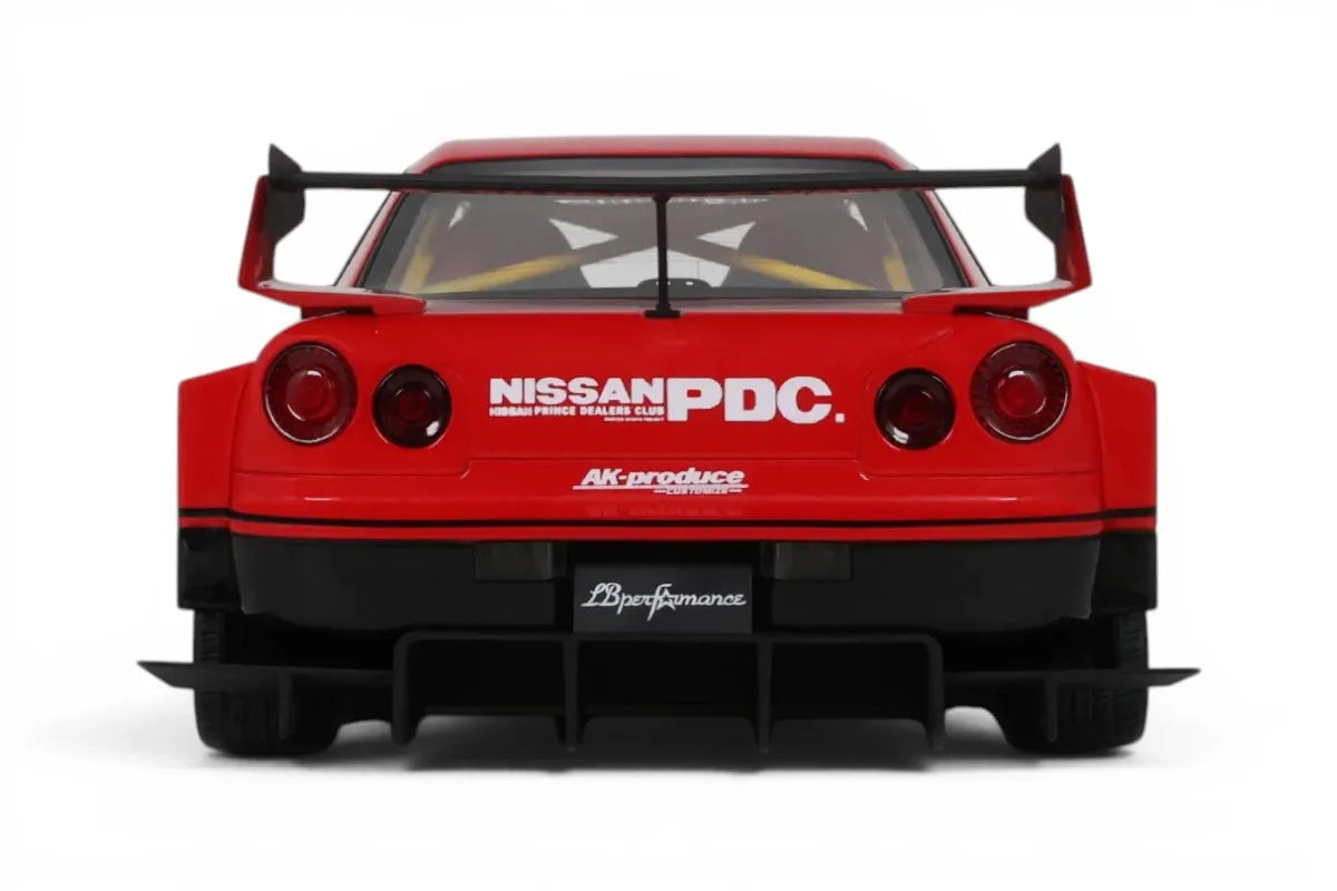 ⚠️ PRE ORDER ⚠️ GT Spirit 1/18 LBWK Nissan Skyline ER34 Super Silhouette - #5 Red/Black
