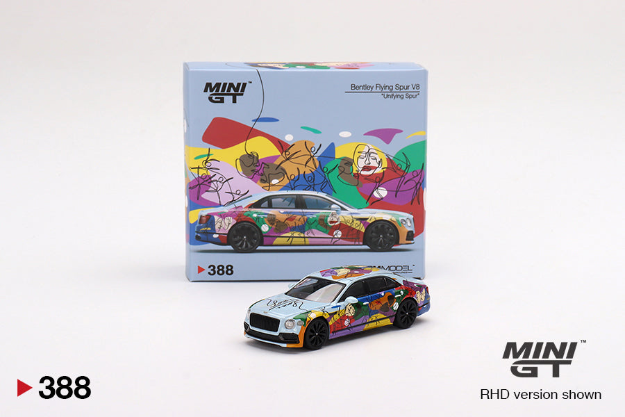Mini GT 1/64 Bentley Flying Spur V8 (#388) -Unifying Spur Art Car