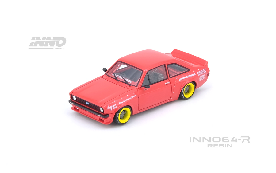 ⚠️ PRE ORDER ⚠️ Resin64 1/64 Pandem Ford Escort MK2 Retro Havoc - Red