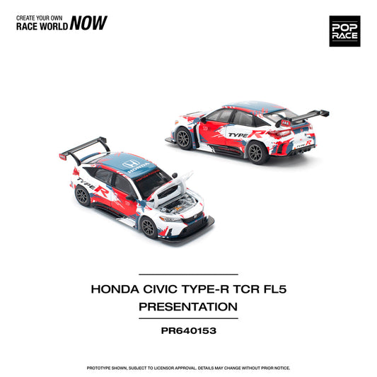 Pop Race 1/64 Honda Civic Type-R (FL5) TCR - Presentation Spec