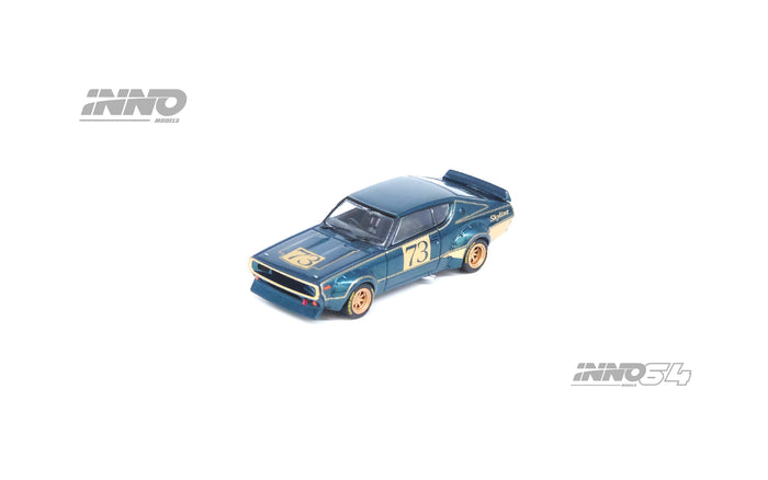 Inno64 1/64 Nissan Skyline 2000 GTR (KPGC110) - 1972 Racing Concept Drack Green