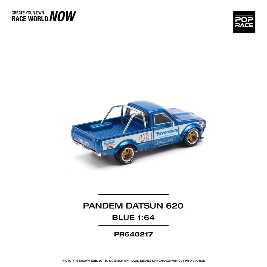 Pop Race 1/64 Pandem Datsun 620 - Blue