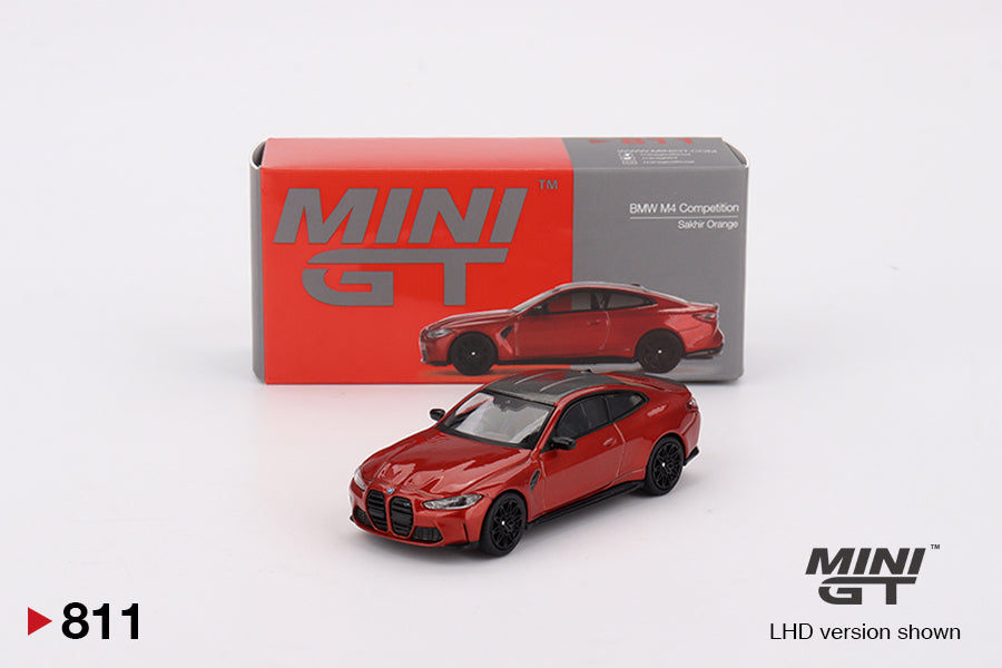 Mini GT 1/64 BMW M4 Competition (#811) - Sakhir Orange